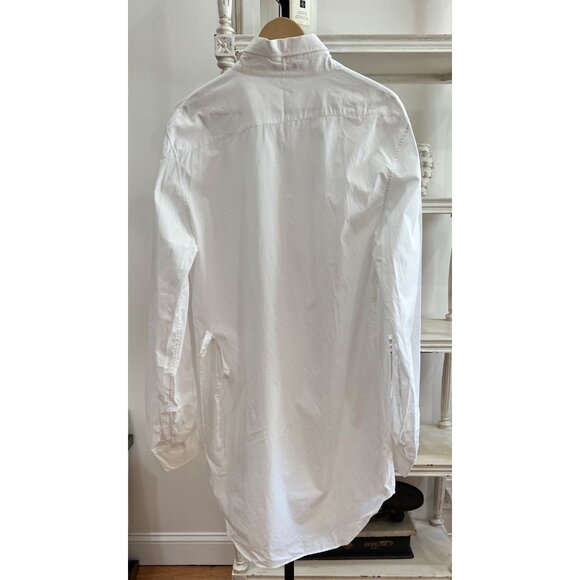 Ann Demeulemeester White Cotton CECIEL Button-down Shirt detailed LONG Small 36 - Picture 6 of 7